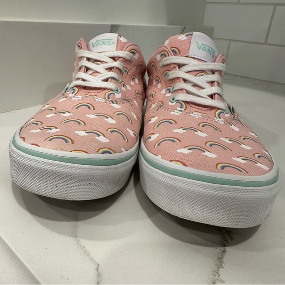 Vans Youth Kids Girls Doheny Rainbows Shoes Sneakers Size Missy 6 Pink Lace Up - Picture 9 of 14